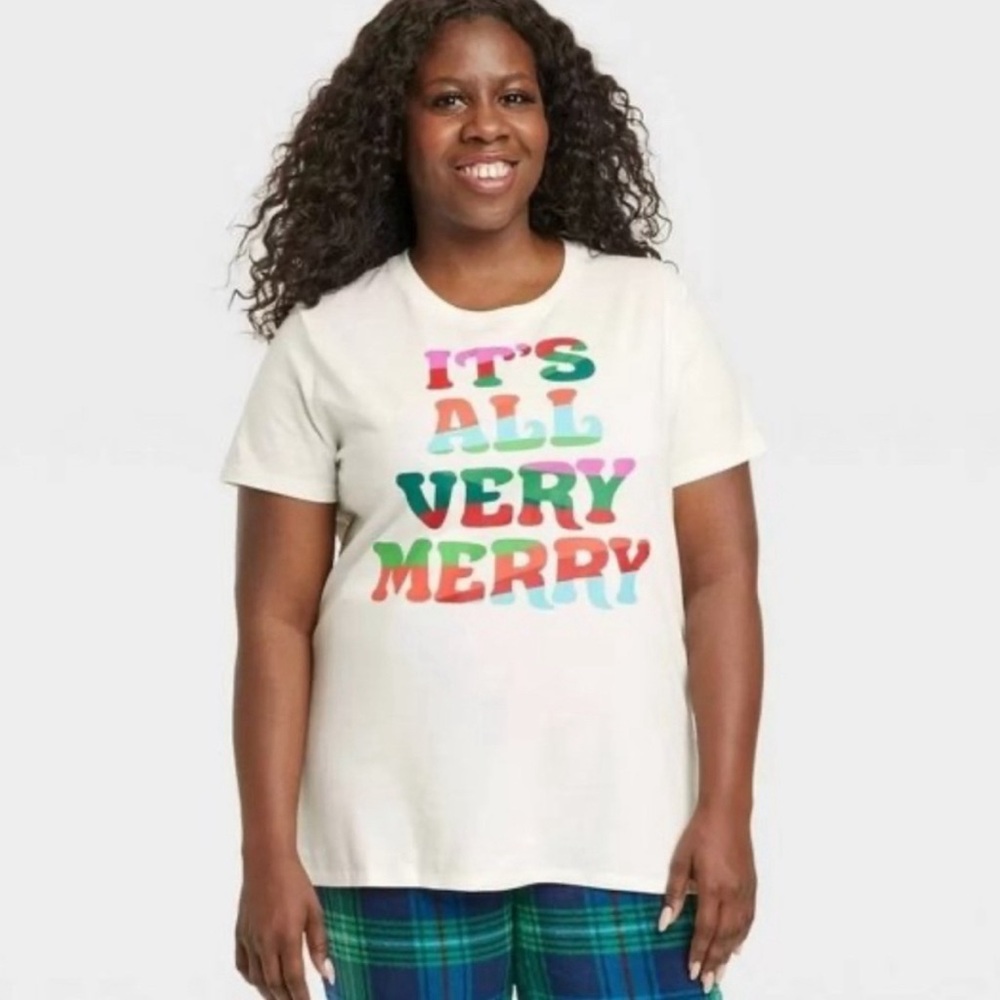Wondershop Pajama Shirt - It’s All Very Merry - Christmas Shirt